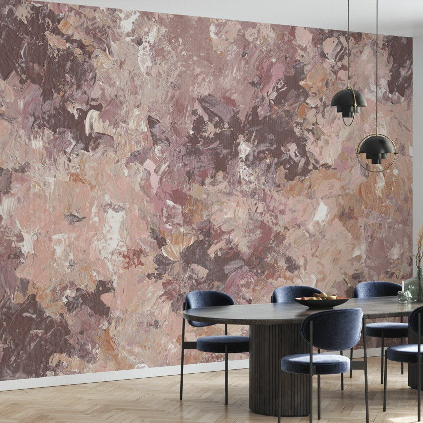 Wallpaper abstract cu culori delicate și design unic.