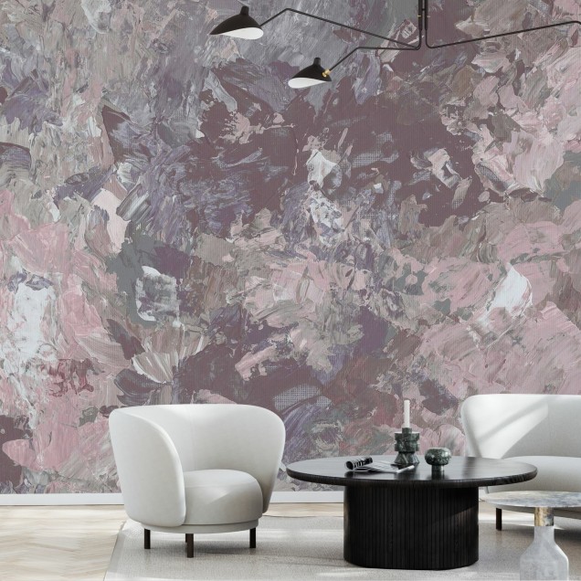 Wallpaper abstract cu culori delicate și design unic.
