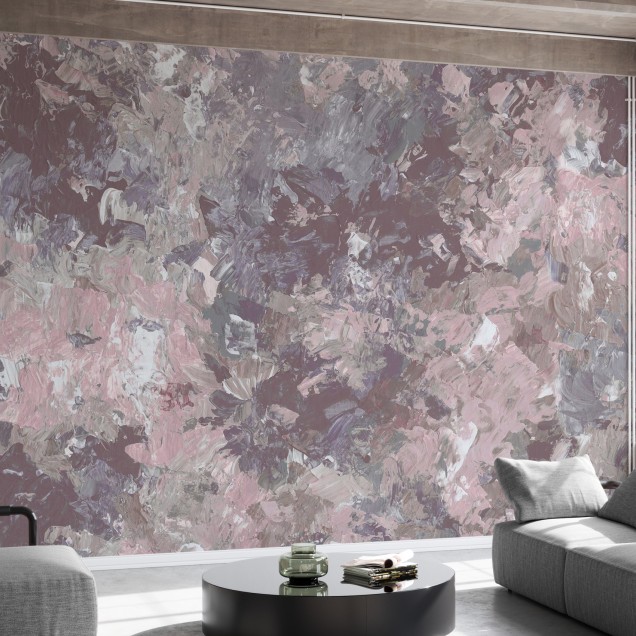 Wallpaper abstract cu culori delicate și design unic.