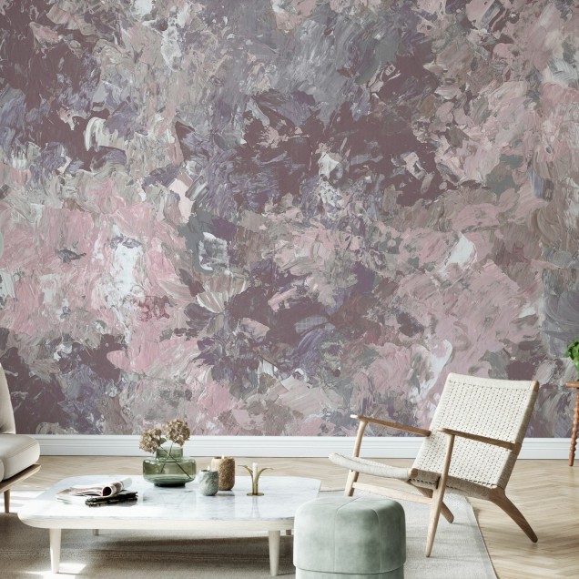 Wallpaper abstract cu culori delicate și design unic.
