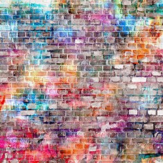 Fototapet Urban Art Bricks, personalizat, Photowall