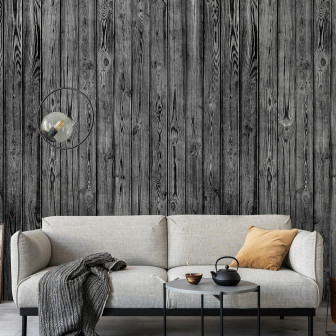 Fototapet cu design de scânduri negre