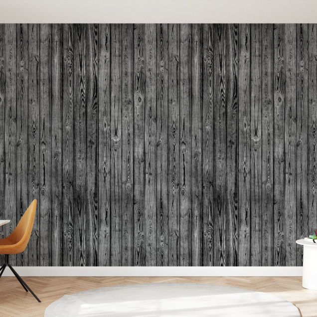 Fototapet cu design de scânduri negre