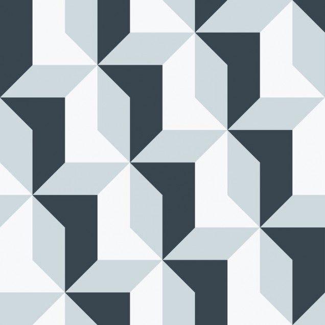 Blocks, Blue -  geometric modern