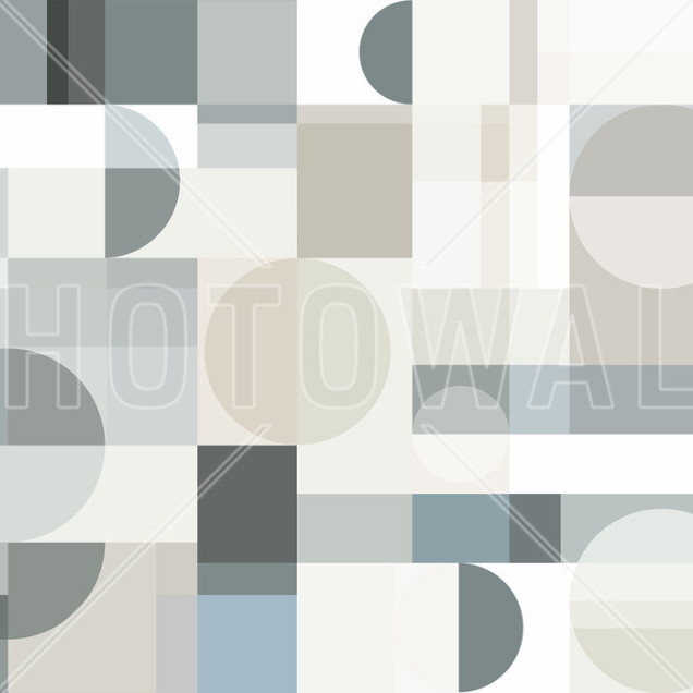 Tapet geometric modern in culori neutre, cu forme simple si elegante