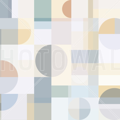 Tapet geometric cu model geometric, culori pastelate și forme simple