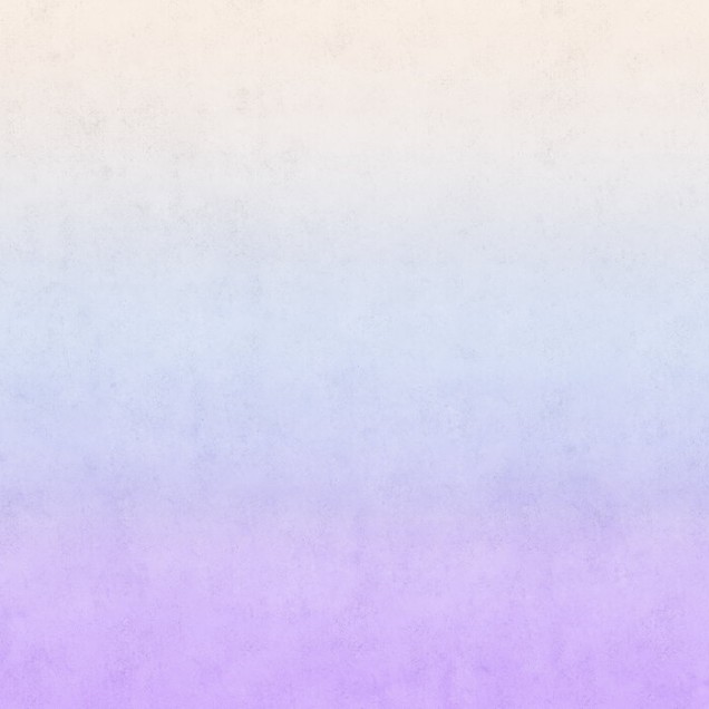 Tapet Polar Sunset cu degradeuri de culori pastelate, albastru si violet, aplicat pe un perete intr-un living modern
