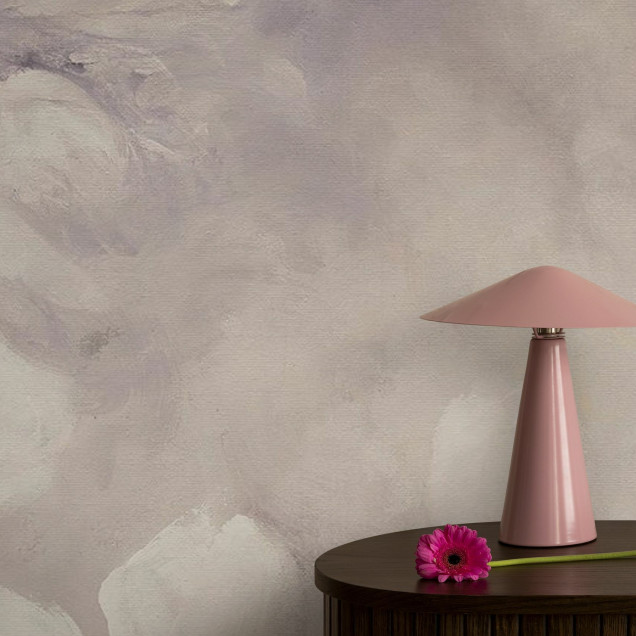 Cherry Blossoms Painting, Photowall. Tapet de perete cu flori roz.