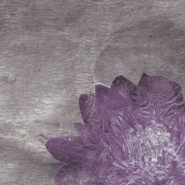 Wallpaper cu motive florale delicate în nuanțe de violet