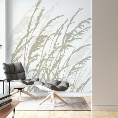 Fototapet cu design de iarbă, ideal pentru un interior modern și elegant