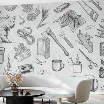 Tapet The Lumberjack cu design modern, inspirat de natură, aventură și libertate.