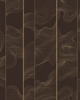 Illuminated Lines Curved, Chocolate, Photowall