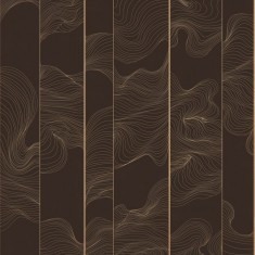 Fototapet Illuminated Lines Curved, Chocolate, personalizat, Photowall