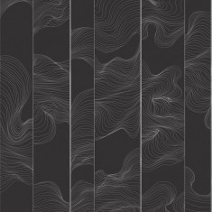 Fototapet Illuminated Lines Curved, Graphite Pearl, personalizat, Photowall