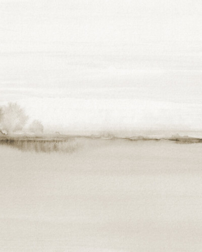 Wallpaper Watercolor Fields, Sepia