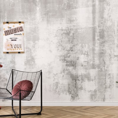Tapet Grunge Wall, Grey