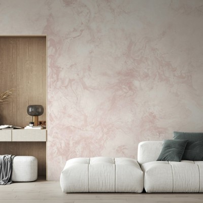 Tapet cu textura marmurei, Liquid Marble Pink, design elegant si sofisticat.