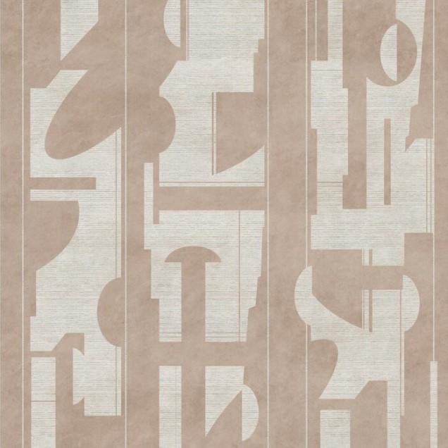 Tapet abstract Copacabana Beach, Diverse Beige, cu linii fine și nuanțe de bej, perfect pentru a crea o atmosferă elegantă și relaxantă în orice cameră.