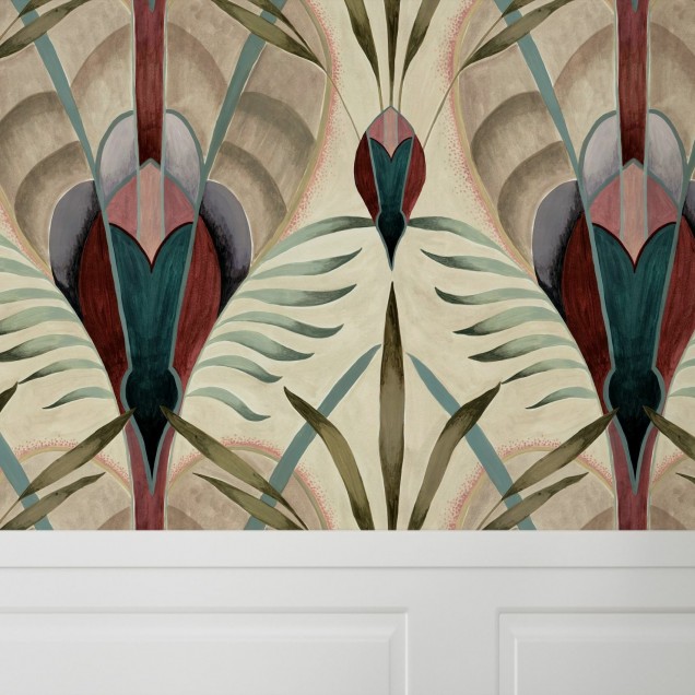 Tapet cu model geometric, Medal of Life, design elegant cu detalii colorate