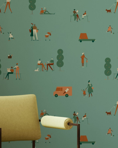 Tapet Park IV cu design minimalist