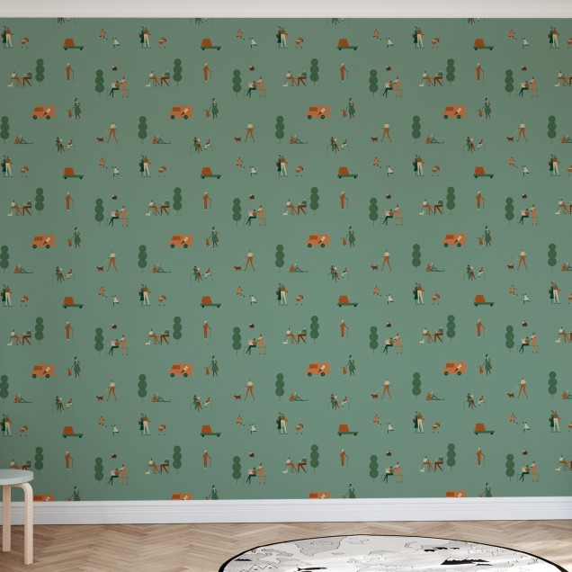 Tapet Park IV cu design minimalist