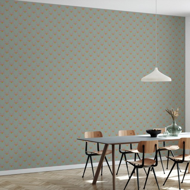 Arch cu forme geometrice simple și culori vibrante, perfect pentru a adăuga un accent de stil în orice cameră.