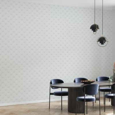 Tapet modern cu design discret, perfect pentru living, dormitor sau birou. Model subtil cu arcuri și lebede, ușor de aplicat și curățat.