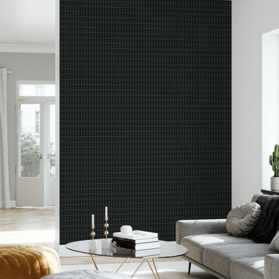 Wallpaper geometric gri inchis cu un design subtil, ideal pentru living sau dormitor.