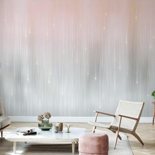 Tapet Starfall, Citylights, cu un design minimalist inspirat din stelele cazatoare