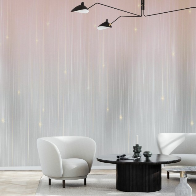 Tapet Starfall, Citylights, cu un design minimalist inspirat din stelele cazatoare
