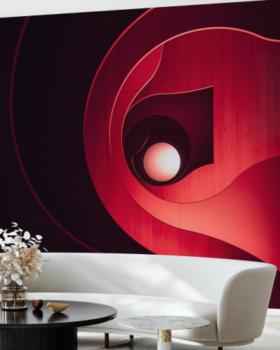 Red Desert cu nuanțe vibrante de roșu, ideal pentru un decor modern și elegant.