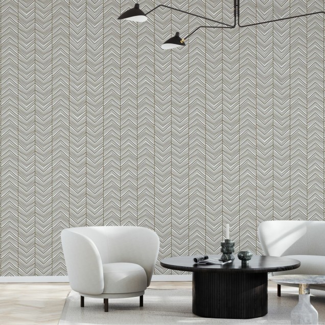 Tapet Herringbone Brown, cu un model de 