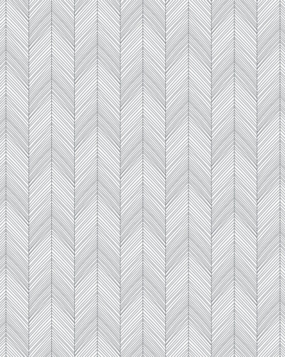 Tapet Herringbone III, Negru, cu model minimalist de herringbone, perfect pentru a crea un fundal elegant in orice camera.
