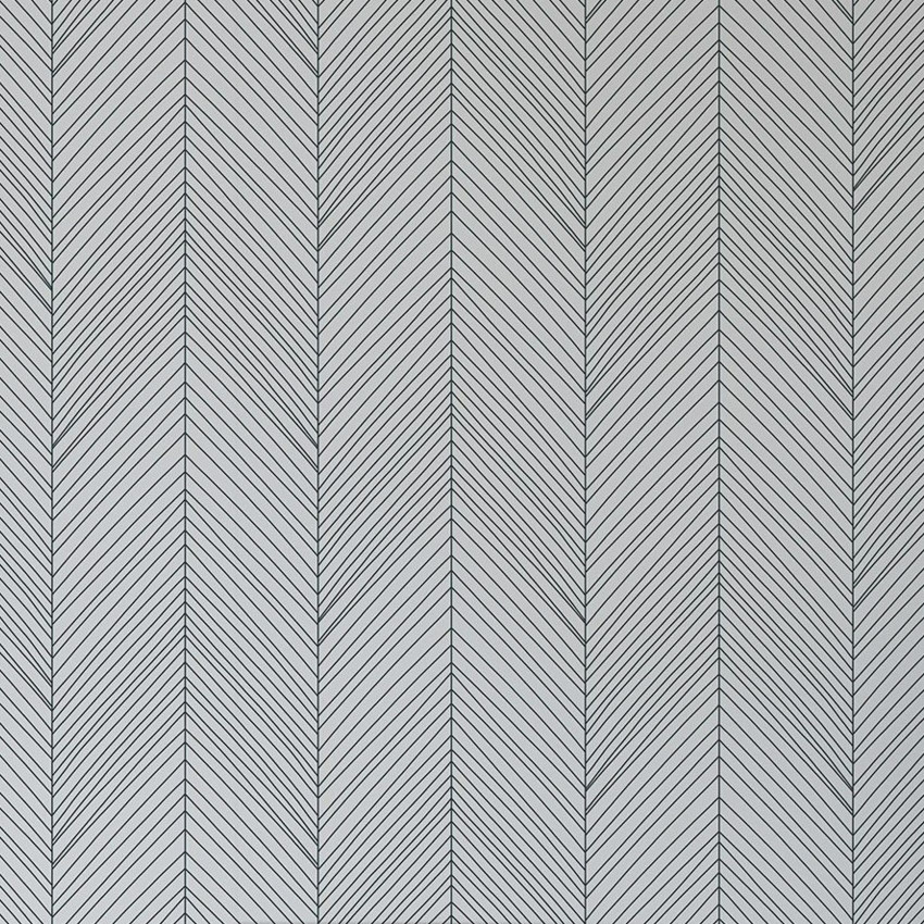 Tapet Herringbone III, Negru, cu model minimalist de herringbone, perfect pentru a crea un fundal elegant in orice camera.