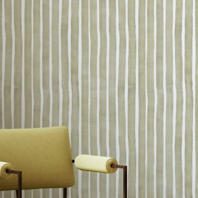 Tapet cu dungi acuarela decorative bej