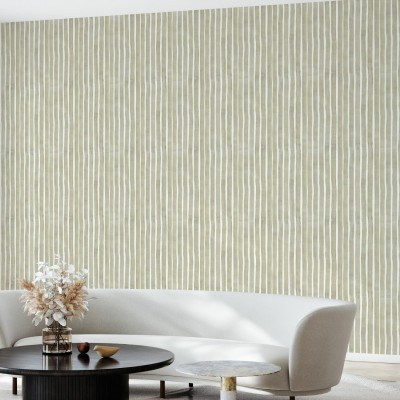 Tapet cu dungi acuarela decorative bej