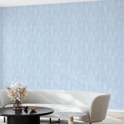 Tapet Tracing Stripes, albastru, cu dungi subtile