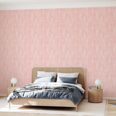 Wallpaper cu dungi subtile in nuante de roz pal, perfect pentru dormitor, living sau hol.