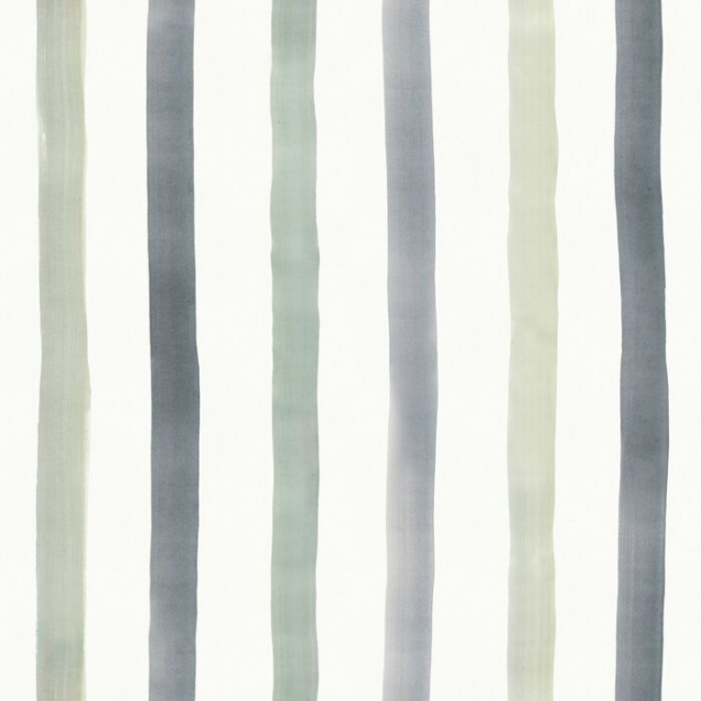 Wallpaper cu dungi subtile gri, verde si bej