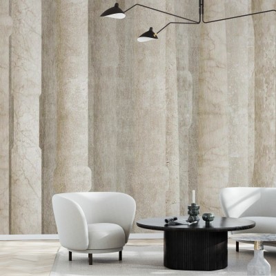Wallpaper cu coloane aurii abstracte, design modern