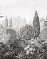 Tuscan Splendor, Alb-Negru - Panorama, Photowall