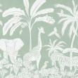 Fototapet Monochrome Jungle, Green, Photowall