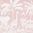 Fototapet Monochrome Jungle, Pink, Photowall