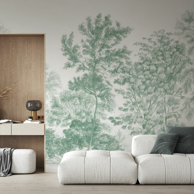 Tapet minimalist cu designul Away From The Trail