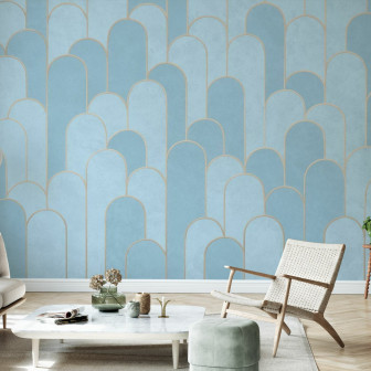 Grand Arches Pattern - Blue, Photowall
