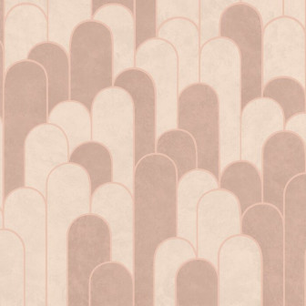 Grand Arches Pattern - Nude Pink, Photowall