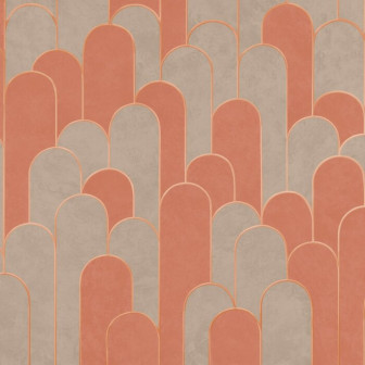 Grand Arches Pattern - Orange Beige, Photowall