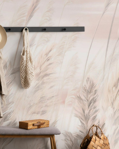 Fototapet cu motiv de iarbă sălbatică, design interior
