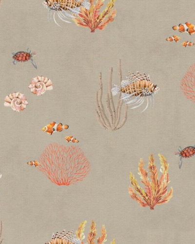 Coral Garden - Brown, Photowall