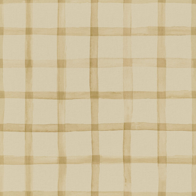 Fototapet bej cu model gingham